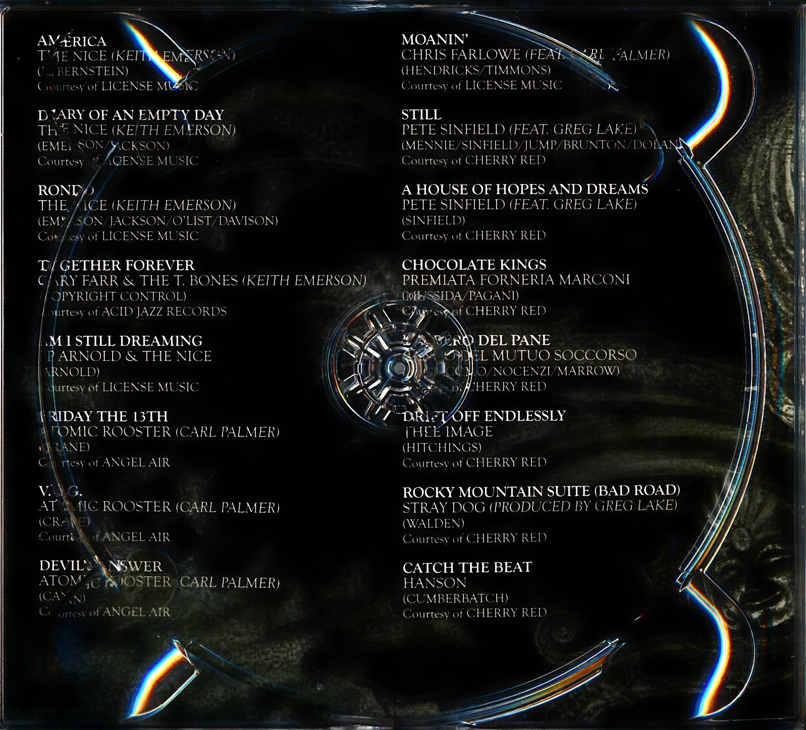 Emerson, Lake and Palmer The Many Faces Of Emerson Lake and Palmer [tray01]